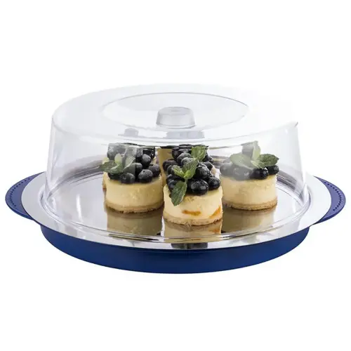 Set de plateau réfrigérant, rond, noir/transparent - Aps