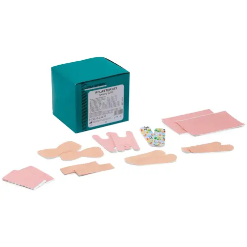 Set de pansement 120 pi&egrave;ces, &eacute;lastique/imperm&eacute;able eau - Leina-Werke 