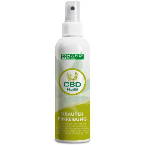 Crème aux herbes au CBD, spray de 200 ml - Haro