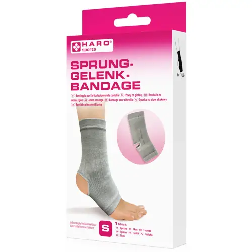 Bandage sportif 'Cheville', taille: XL, gris - Haro