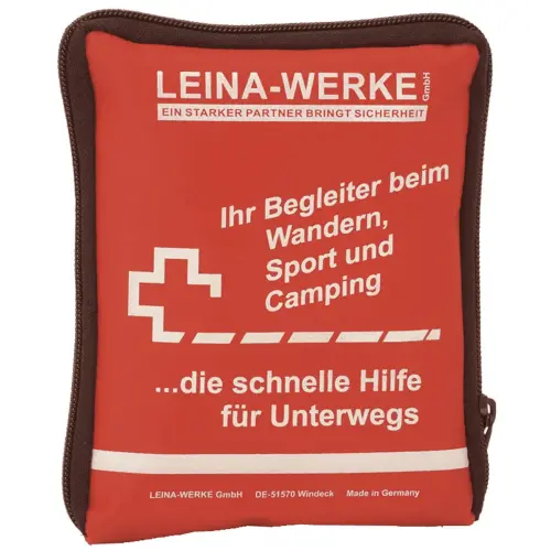 Trousse de premiers secours de voyage LEINA, 21 pièces, rouge - Leina-Werke