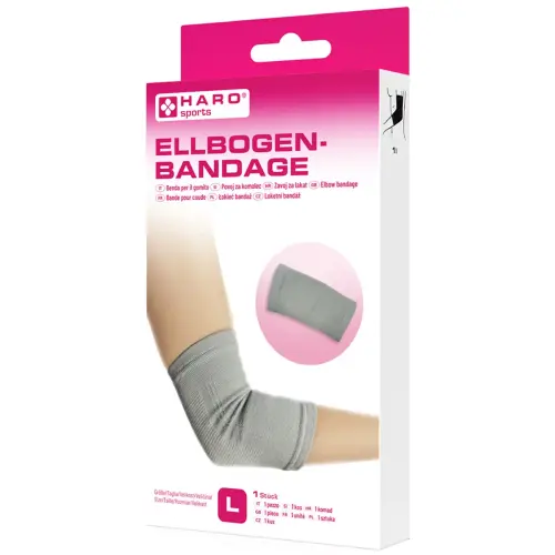 Bandage sportif 'Coude', taille: M, gris - Haro