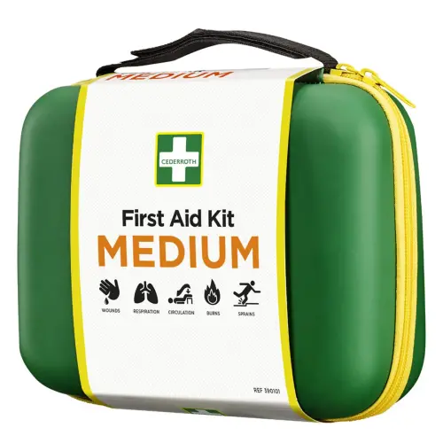 Kit de premiers secours, moyen, dans un coffret - Cederroth 