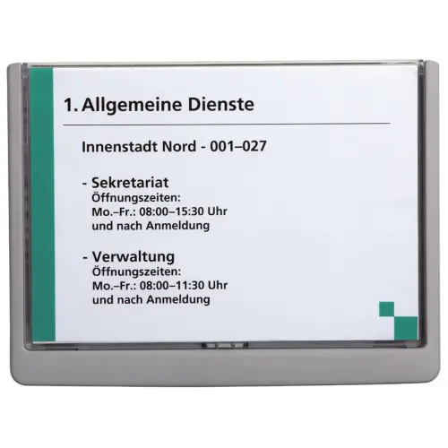 Plaque de porte CLICK SIGN, format A5, blanc - Durable 