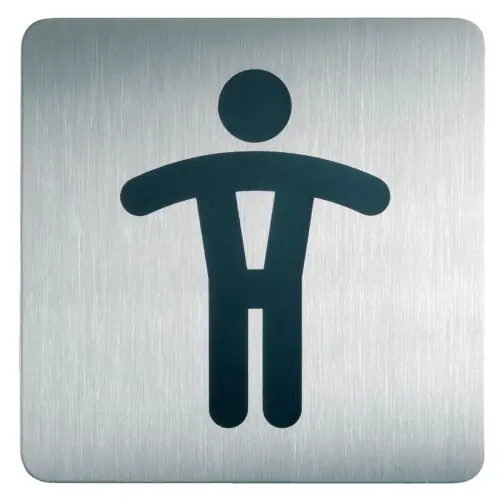 Pictogramme PICTO 'WC', carré, en acier - Durable