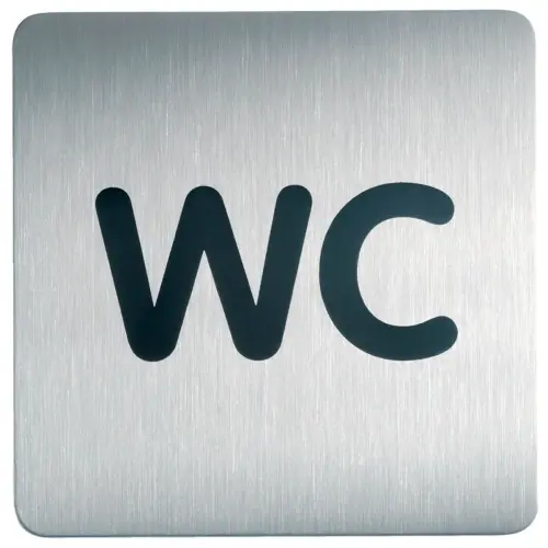Pictogramme PICTO 'WC', carré, en acier - Durable