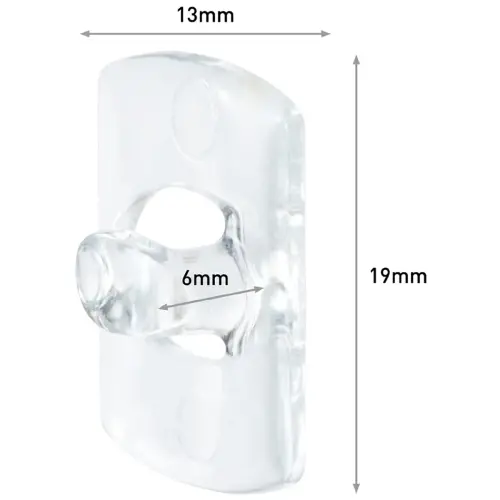 Clip décoratif, plastique, taille XS, transparent - Command