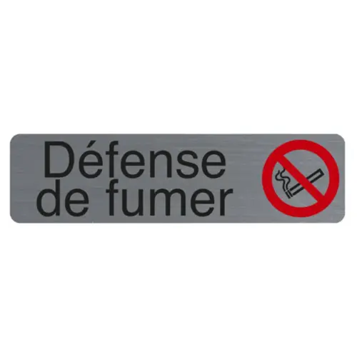 Plaque de signalisation 'D&eacute;fense de fumer' - Exacompta 