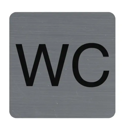 Plaque de signalisation 'WC' - Exacompta 