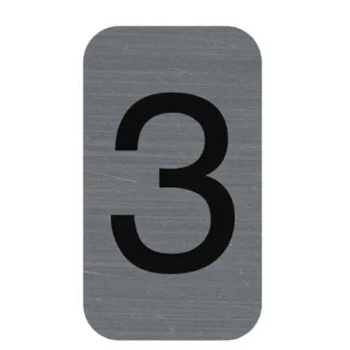 Plaque de signalisation chiffres « 7 » - 25 x 44 mm - Exacompta