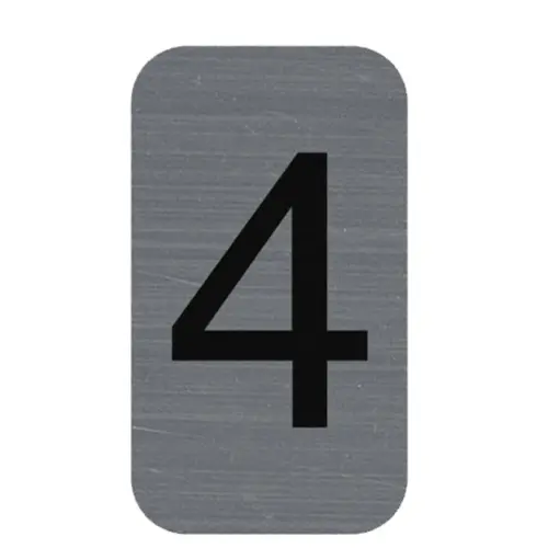 Plaque de signalisation chiffres « 7 » - 25 x 44 mm - Exacompta