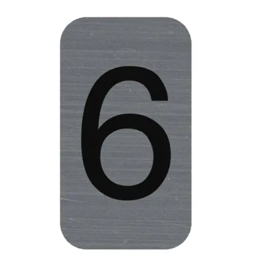 Plaque de signalisation chiffres « 7 » - 25 x 44 mm - Exacompta