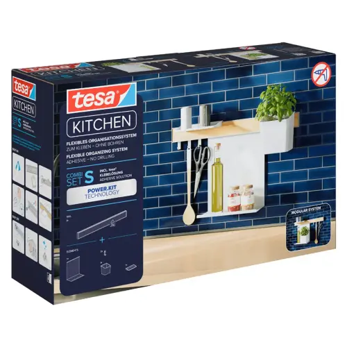 Kit combi S, 6 pièces, blanc - Tesa
