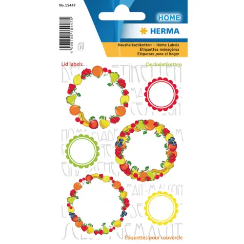 Etiquettes pour couvercle HOME 'New Look Fruits I' - Herma