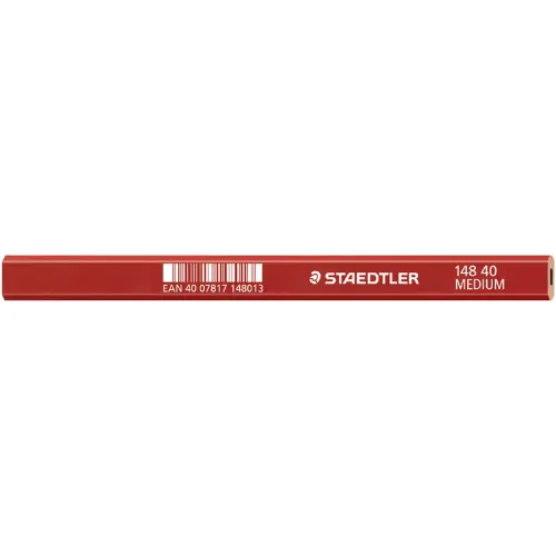 Crayon de charpentier 'moyen', ovale, marron rouge - Staedtler 