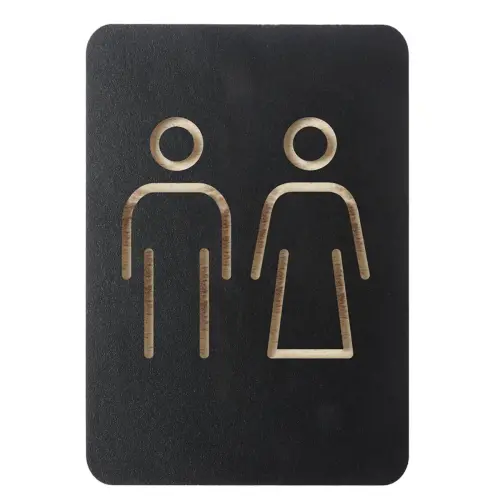 Pictogramme 'WC hommes', noir - Europel