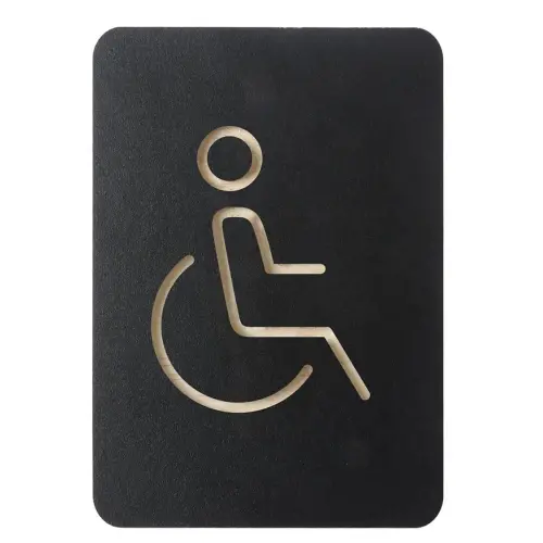 Pictogramme 'WC hommes', noir - Europel