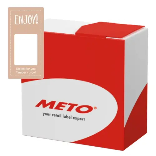 Etiquette autocollante 'Enjoy - Sealed for you' - Meto