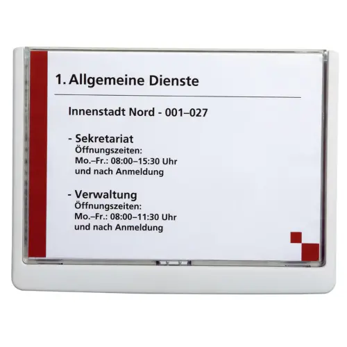 Plaque de porte CLICK SIGN, format A5, bleu foncé - Durable