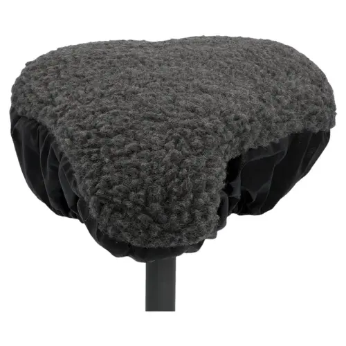 Couvre-selle de vélo, réversible, gris/noir - Fischer