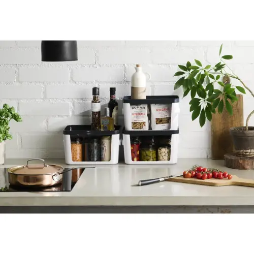 Bo&icirc;te de rangement COMPACT SQUARE M, transparent - Smartstore 