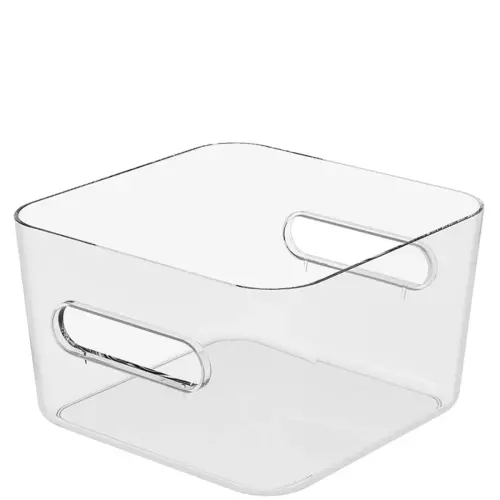 Bo&icirc;te de rangement COMPACT SQUARE M, transparent - Smartstore 