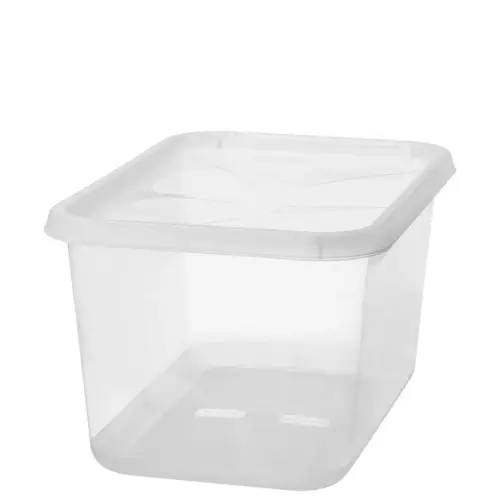 Boîte de rangement BASIC XL, 60 L, transparent - Smartstore