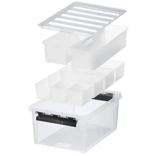 Boîte de rangement CLASSIC 14 L, avec inserts - Smartstore