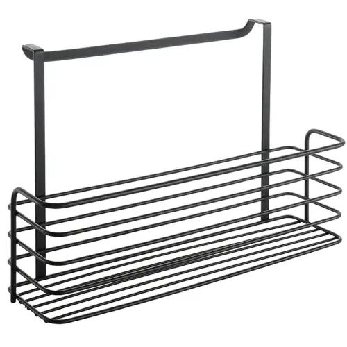Rangement suspendu Galileo LAVA, noir mat - Metaltex