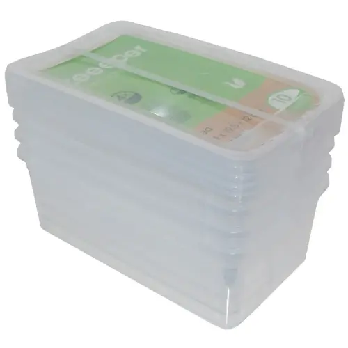 Set de boîtes de rangement 'bea', 8 pièces, PP - Keeeper