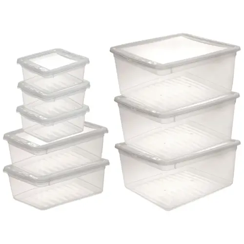 Set de boîtes de rangement 'bea', 8 pièces, PP - Keeeper