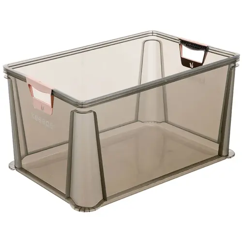 Bo&icirc;te de rangement 'luis', 64 L, gris translucide - Keeeper 