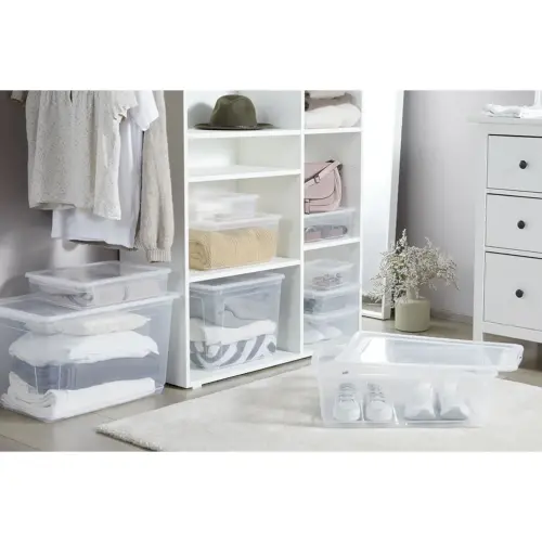 Bo&icirc;te de rangement Bea - 30 L - PP - Transparent - Keeeper 