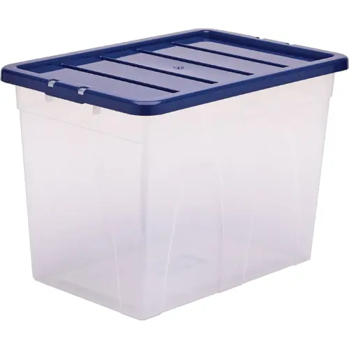 Bo&icirc;te de rangement BANKERS BOX, 64 L, transparent - Fellowes 