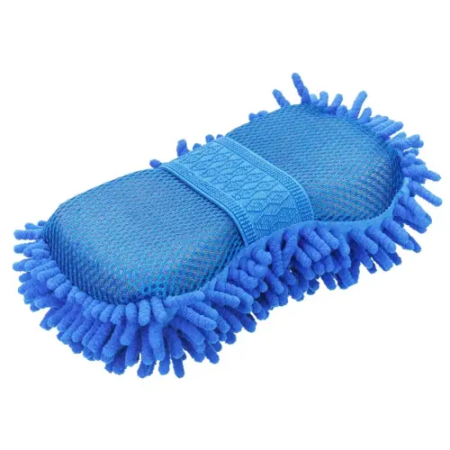 Eponge microfibre, 250 x 120 x 60 mm, bleu - Iwh