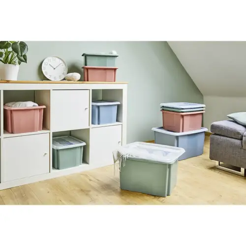 Boîte de rangement Emil - 15 L - Bleu - Keeeper