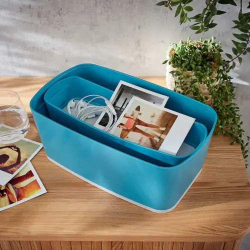 Bo&icirc;te de rangement My Box Cosy, 5 litres, bleu - Leitz 