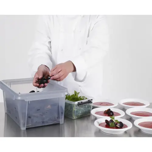 Boîte de rangement CLASSIC 2 L, clips noirs - Smartstore