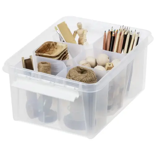Bo&icirc;te de rangement CLASSIC 14 L + inserts, noir - Smartstore 