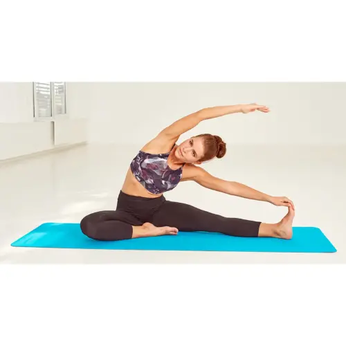 Tapis de yoga BICOLOR, 4 mm, pétrole / anthracite - Schildkröt