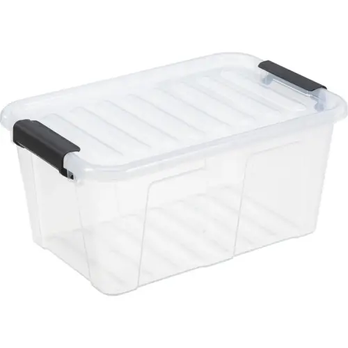 Bo&icirc;te de rangement HOME BOX, 8 L, transparent - Plast Team 