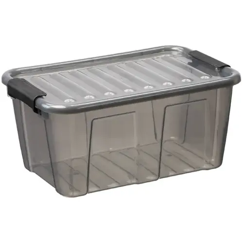 Bo&icirc;te de rangement HOME BOX, 8 L, transparent - Plast Team 