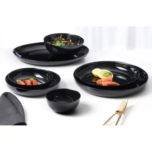Assiette 4EVERY DAY, ovale, noir - Ritzenhoff & Breker