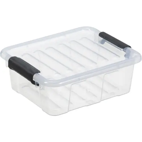 Boîte de rangement HOME BOX, 3 L, gris translucide - Plast Team