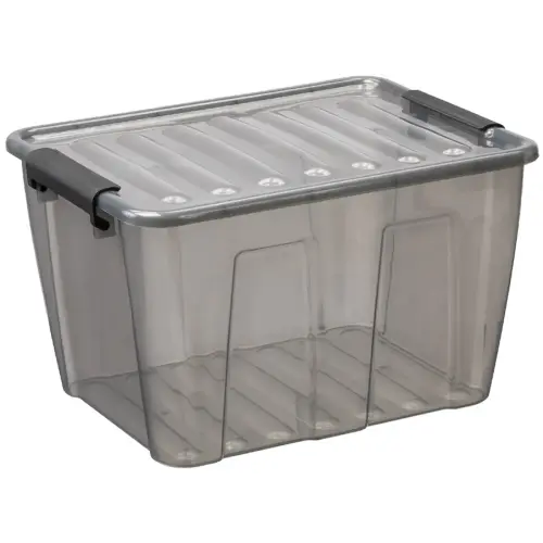 Bo&icirc;te de rangement HOME BOX, 15 L, transparent - Plast Team 