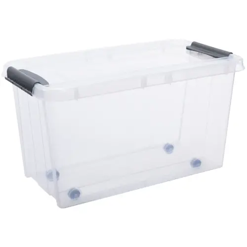 Boîte de rangement PROBOX à roulettes, 70 litres - Plast Team