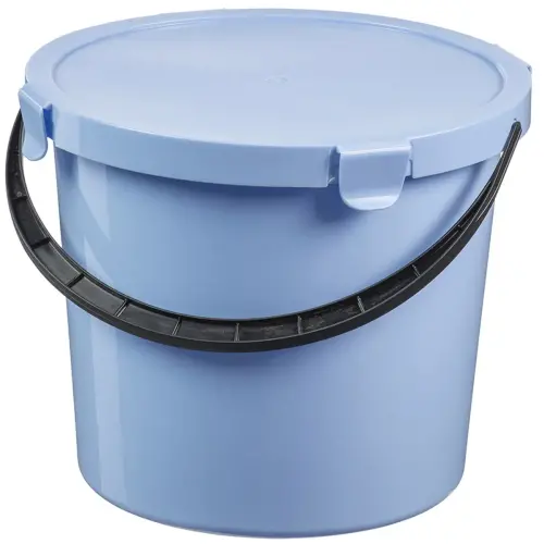Seau à cueillette avec couvercle, 10 L, rouge - Plast Team