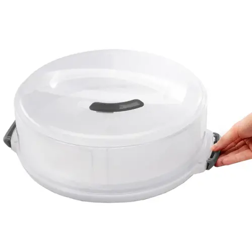 Cloche &agrave; g&acirc;teau ajustable et transportable - Metaltex 