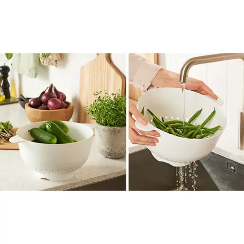 Passoire/égouttoir, blanc - Gastromax