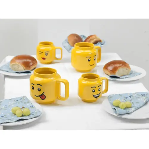 Tasse &agrave; caf&eacute; WINKING GIRL, 255 ml, jaune - Lego 